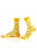 Yellow women\'s egg-pattern socks SD20 - Online store - Boutique